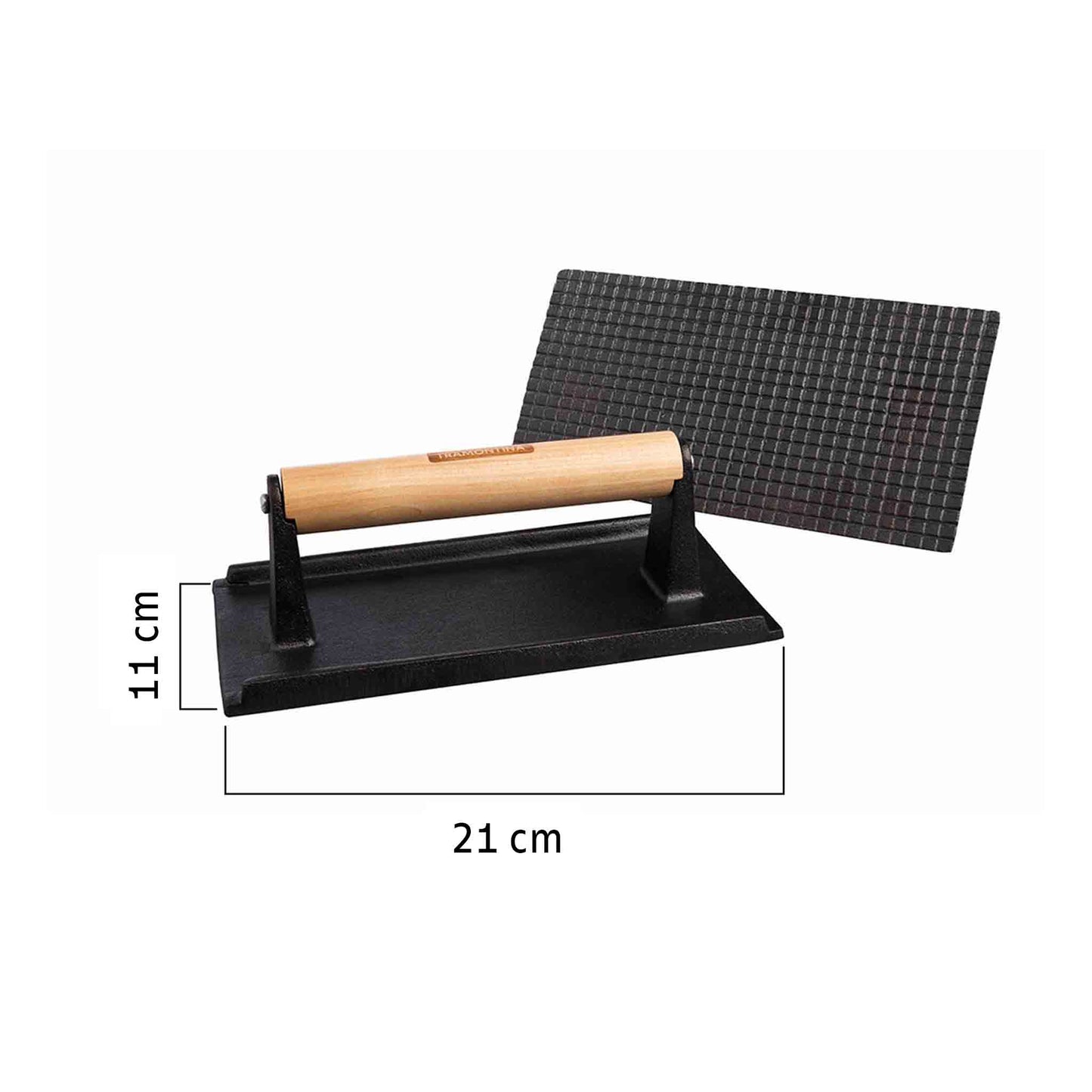 BLACK Gusseisen Grillpresse