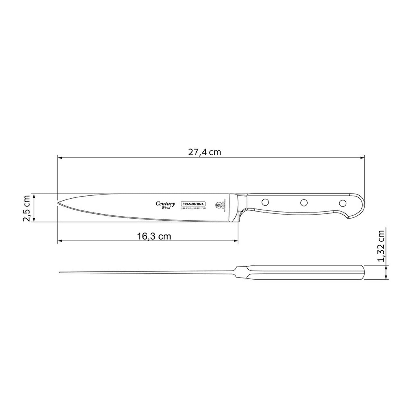 CENTURY WOOD Zubereitungsmesser