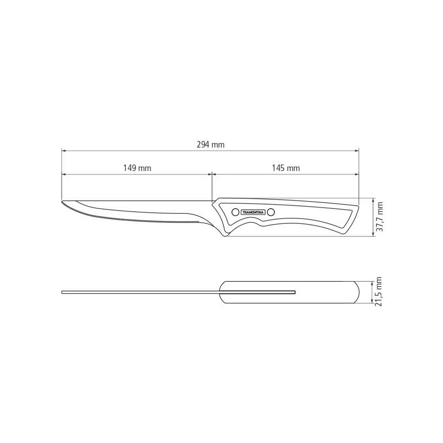 CHURRASCO BLACK Ausbeinmesser - 15 cm
