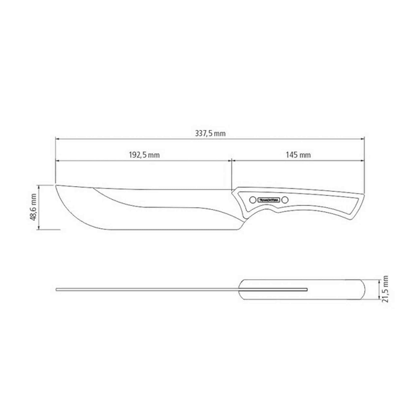 CHURRASCO BLACK Fleischmesser - 19 cm