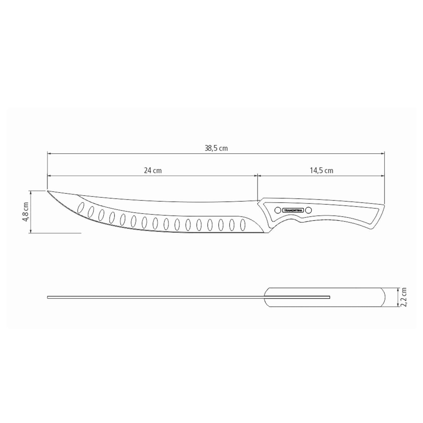 CHURRASCO BLACK Fleischmesser - 24 cm