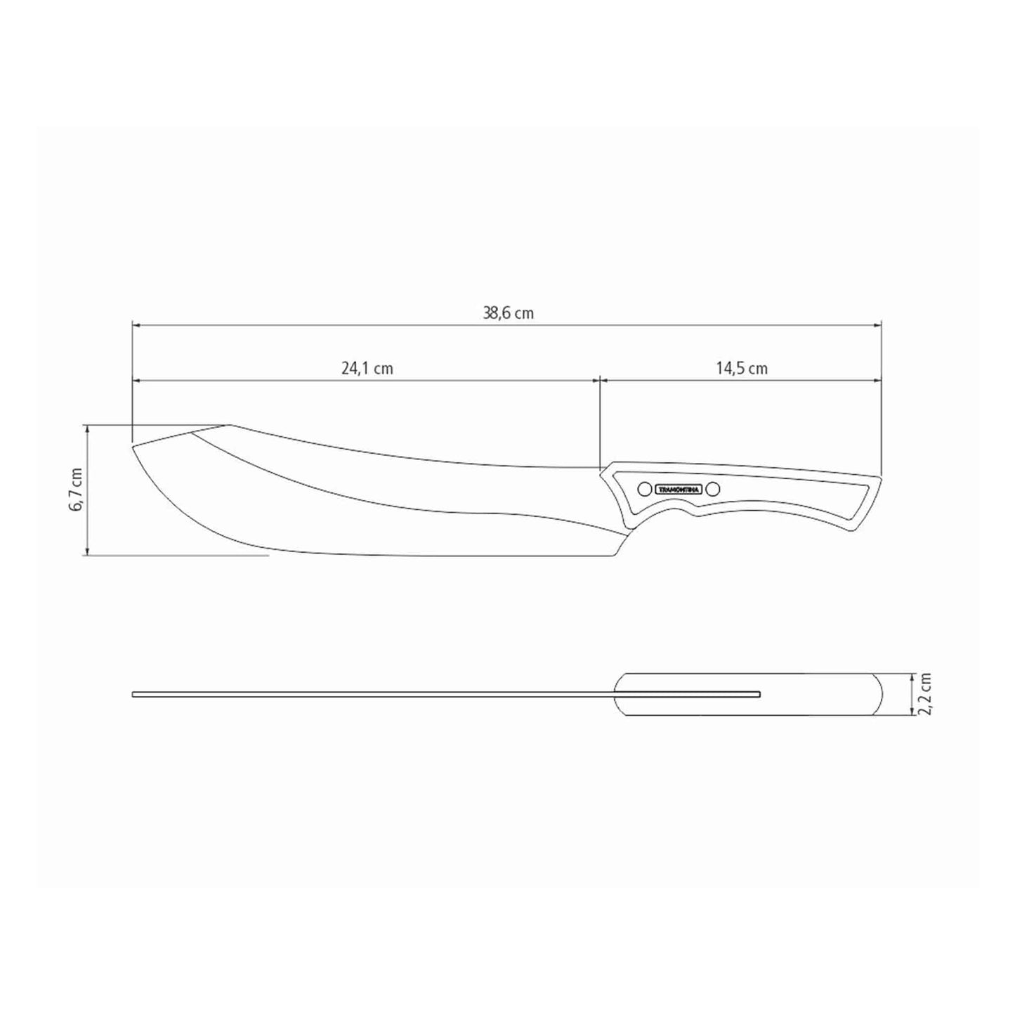CHURRASCO BLACK Fleischmesser - 24 cm