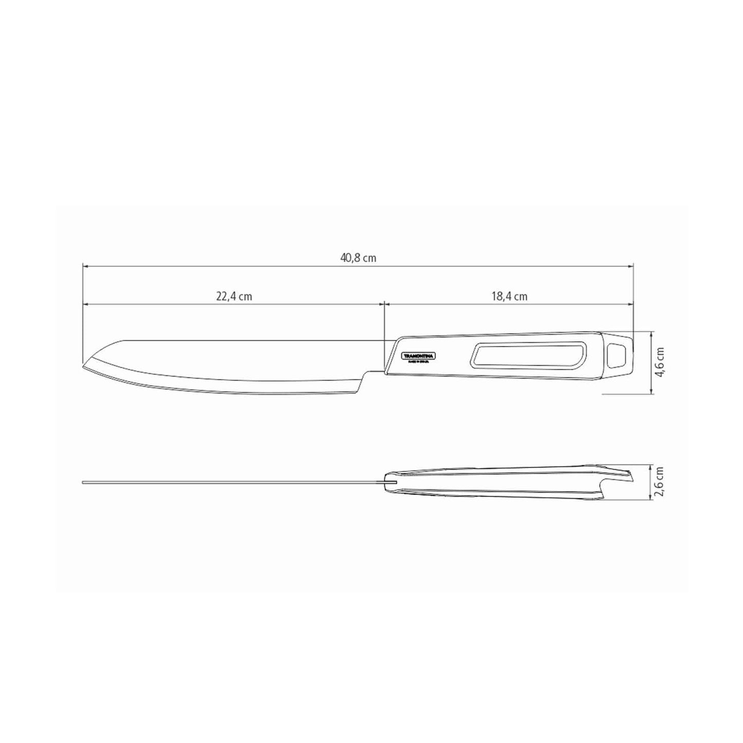 CHURRASCO BLACK Grillmesser - 22 cm