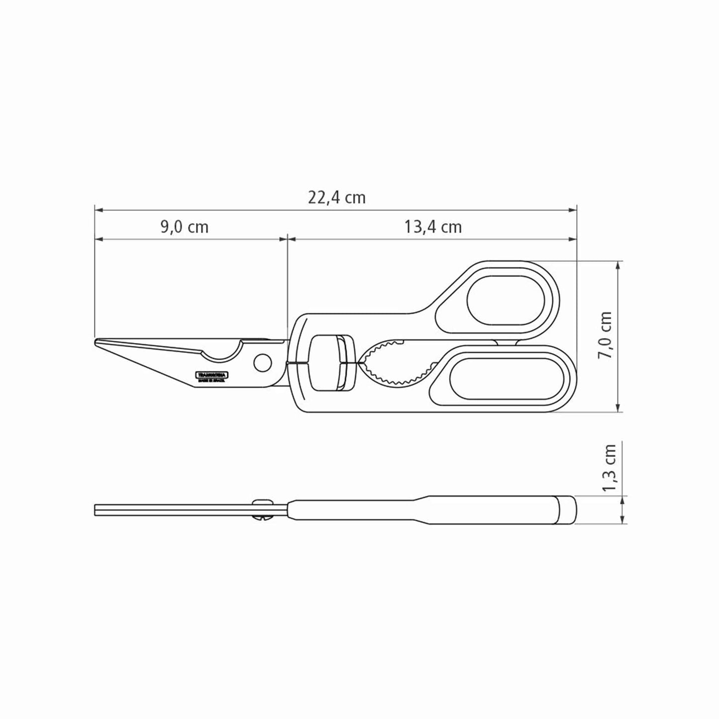 Geflügelschere, 22 cm