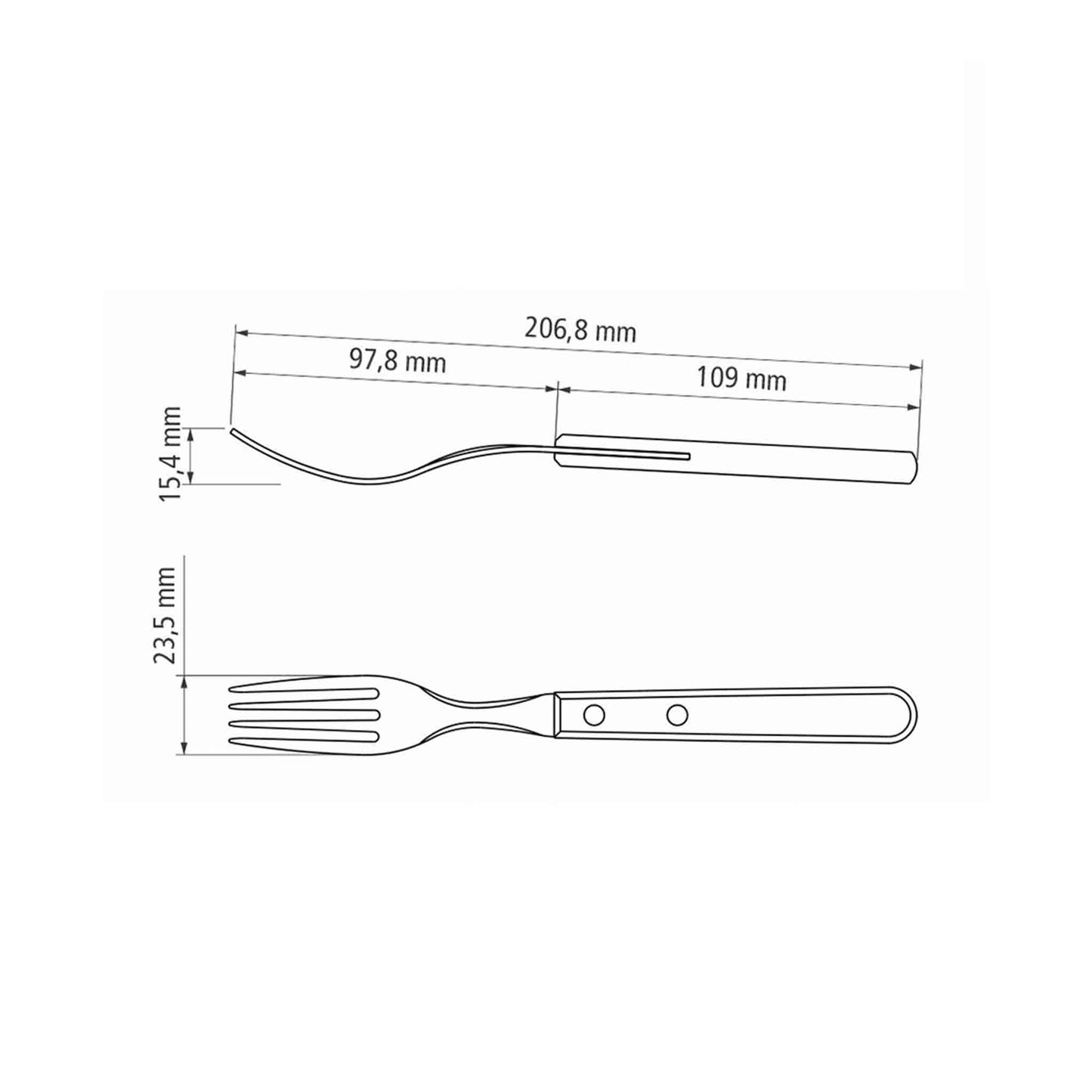GAUCHO Steakgabel-Set 6-teilig