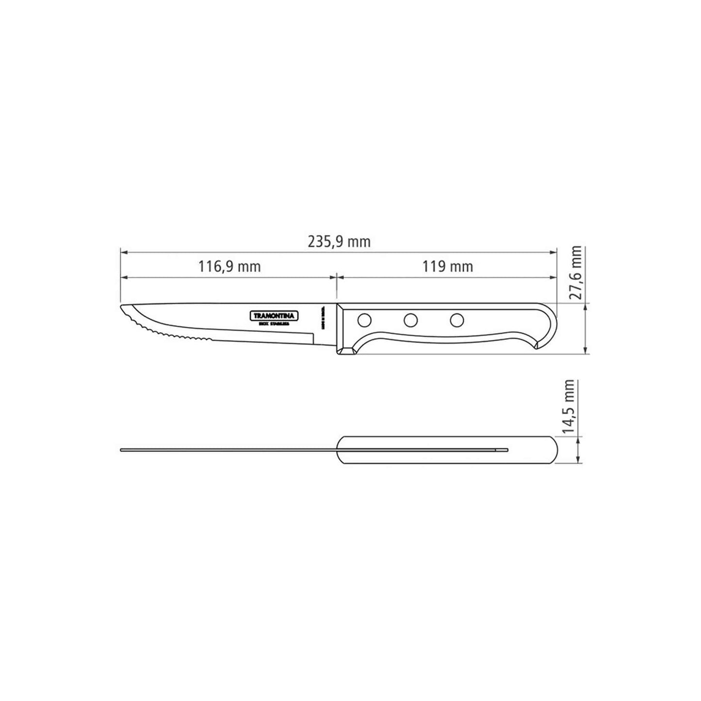 GAUCHO Steakmesser-Set 6-teilig
