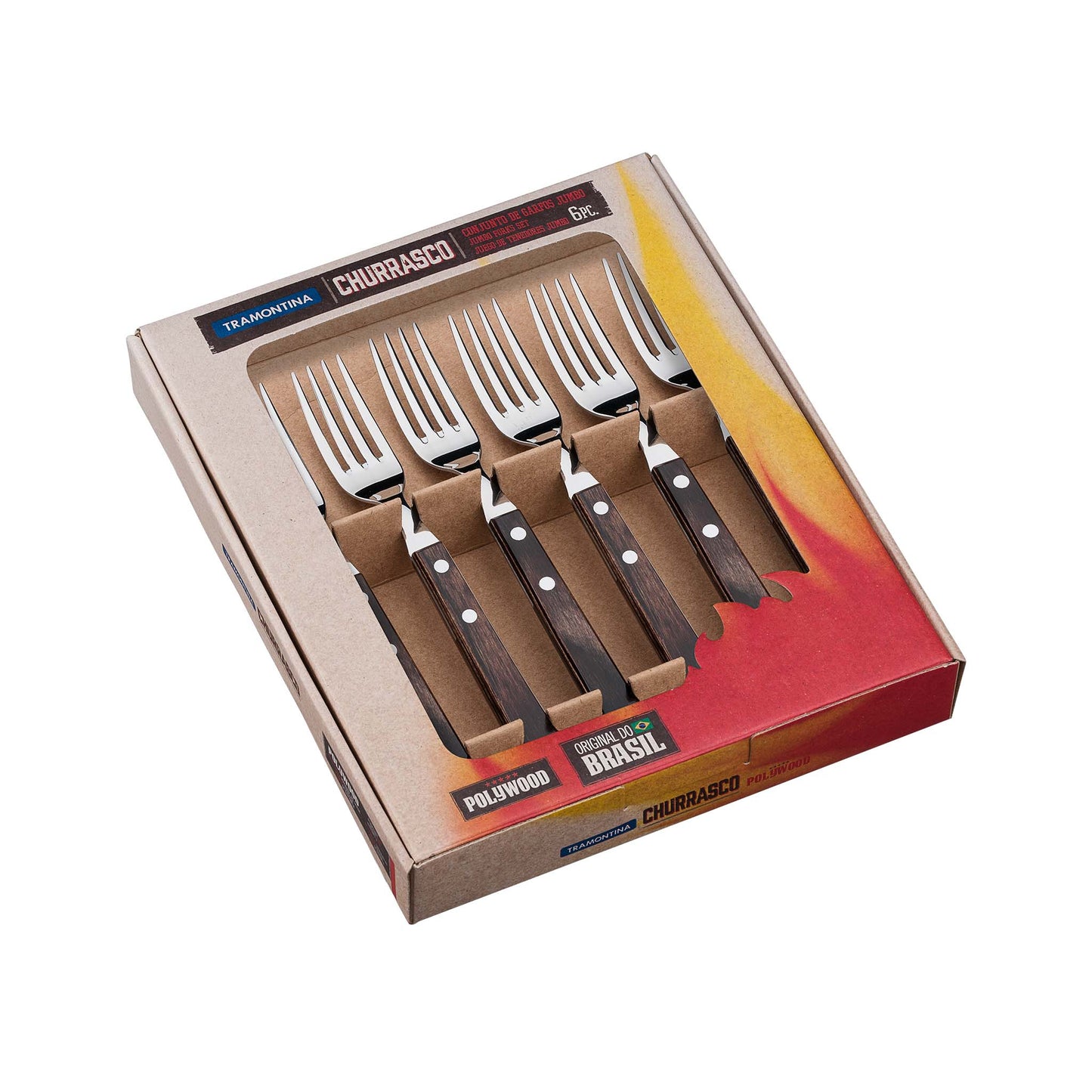 JUMBO Steakgabel-Set 6-teilig