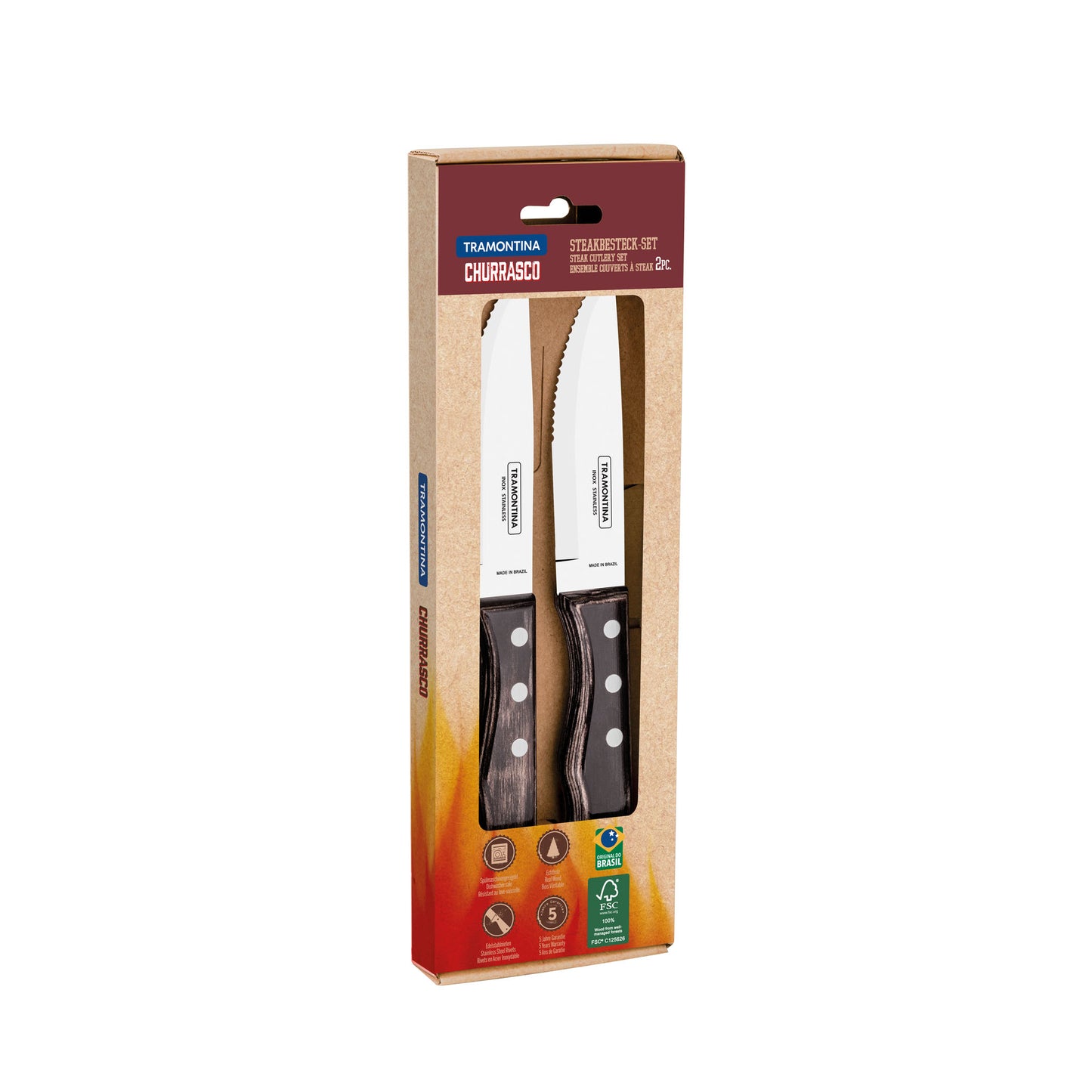JUMBO Steakmesser, 2-teilig