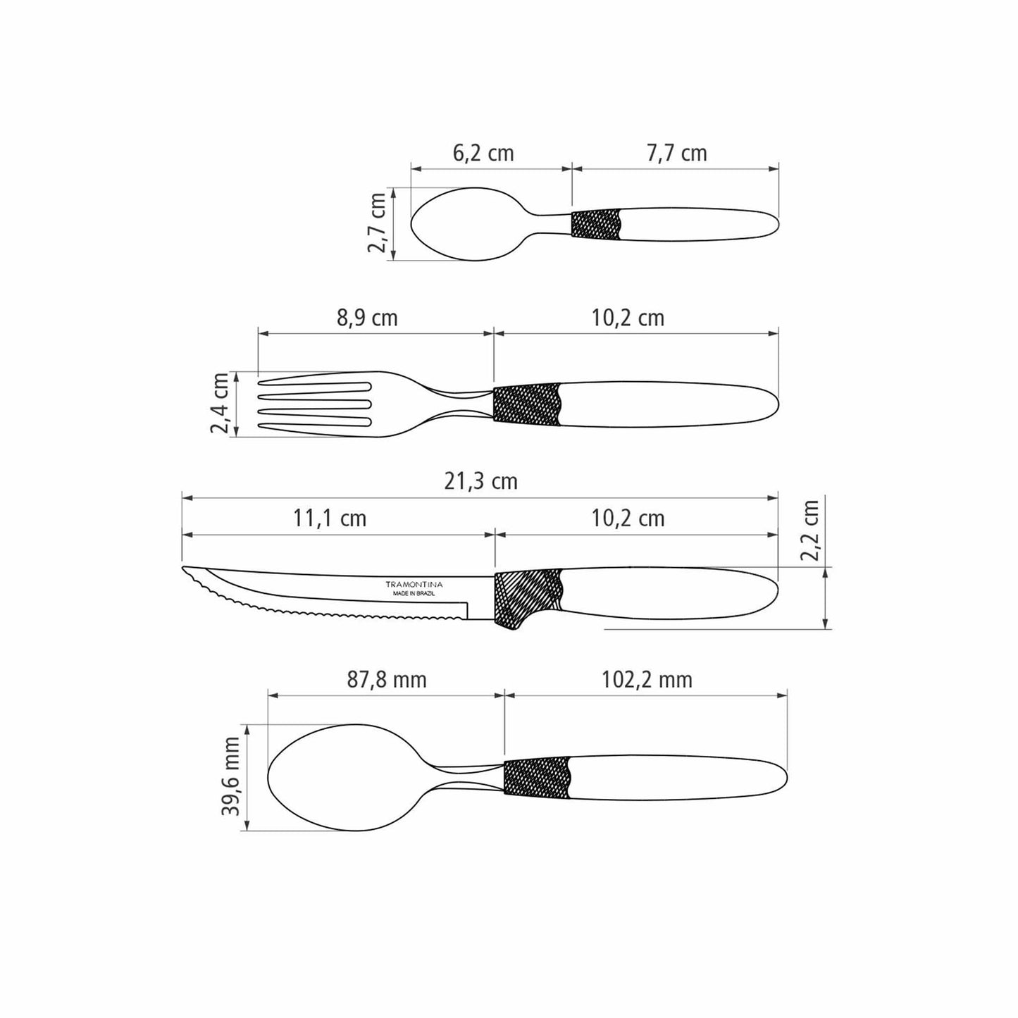 IPANEMA Besteck-Set 24-teilig
