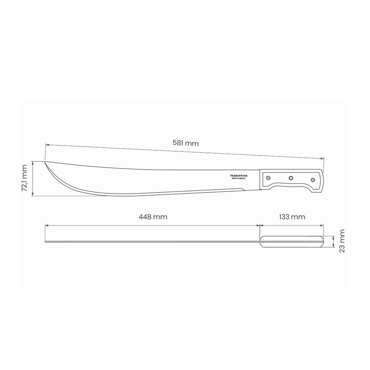 Latin / Bush Machete mit Gürtelscheide