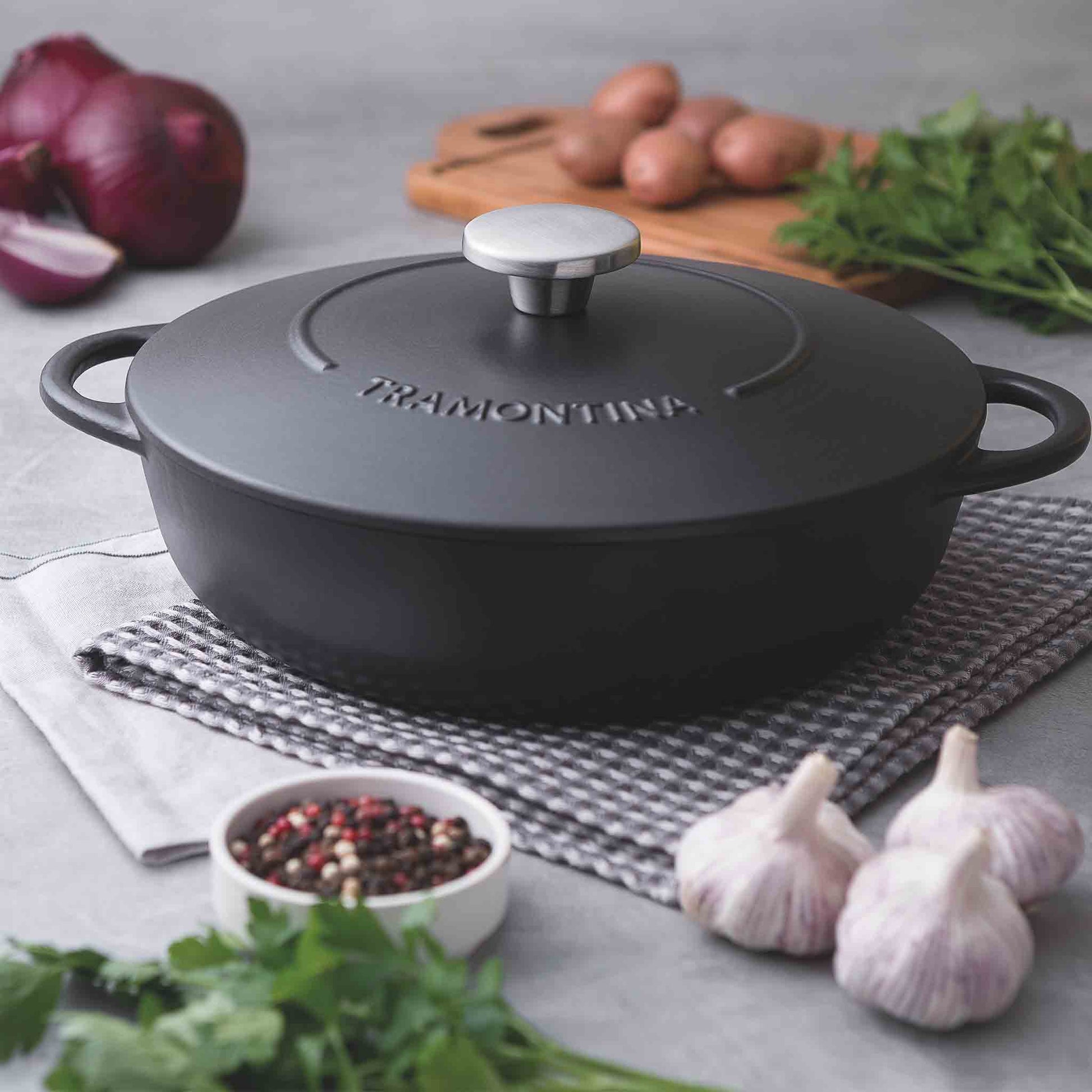 Schmortopf aus Gusseisen