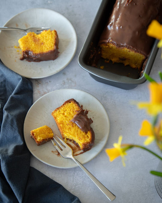 Möhrenkuchen mit Schokoladenglasur