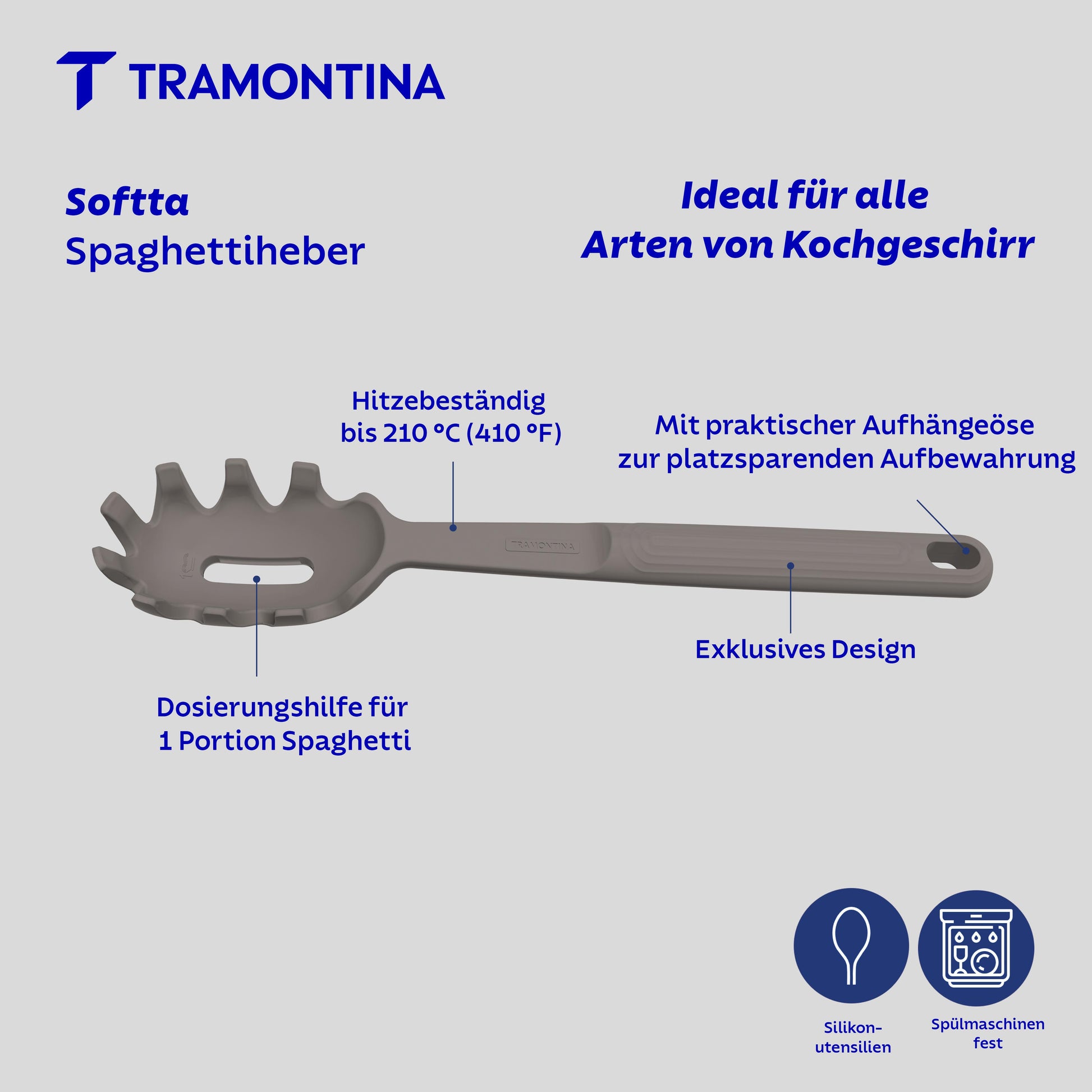 arten der aufbewahrung SOFTTA Spaghettiheber – Tramontina