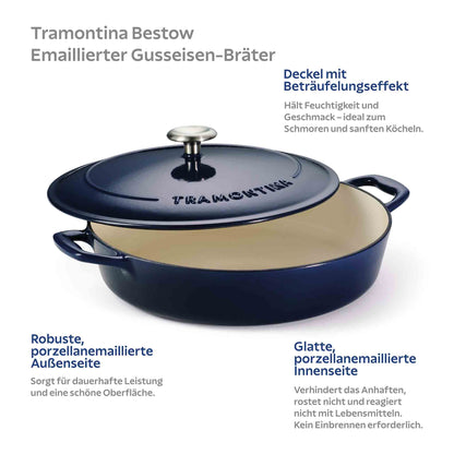 BESTOW Schmortopf, 30 cm, Gusseisen