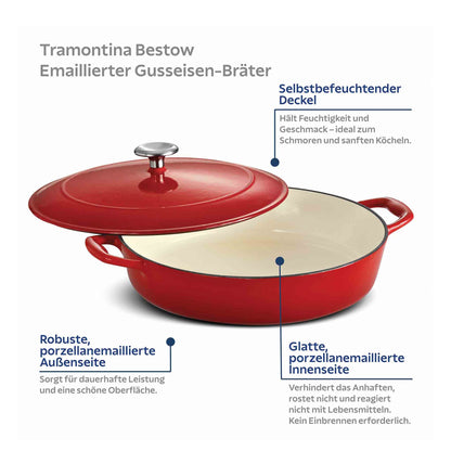 BESTOW Schmortopf, 30 cm, Gusseisen