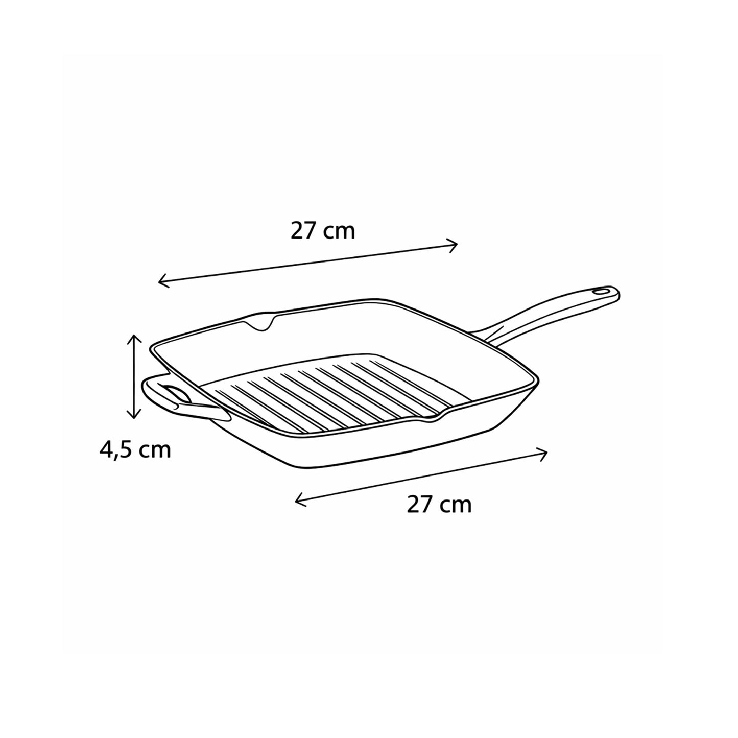 BESTOW Grillpfanne, Gusseisen