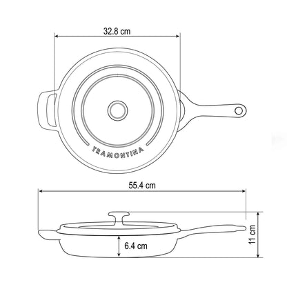 Pfanne aus Gusseisen Ø 30 cm