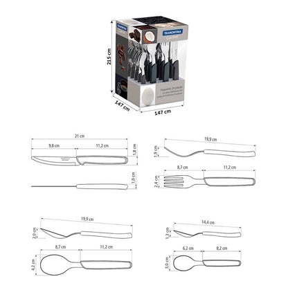 CARMEL Besteck-Set 24-teilig