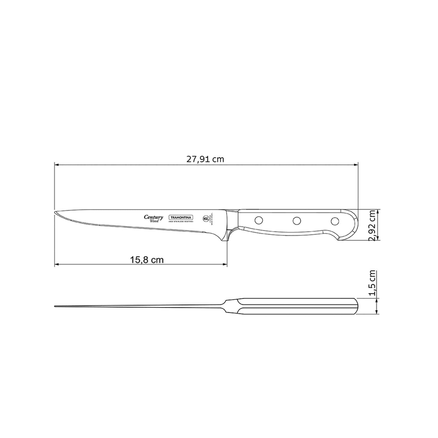 CENTURY WOOD Ausbeinmesser