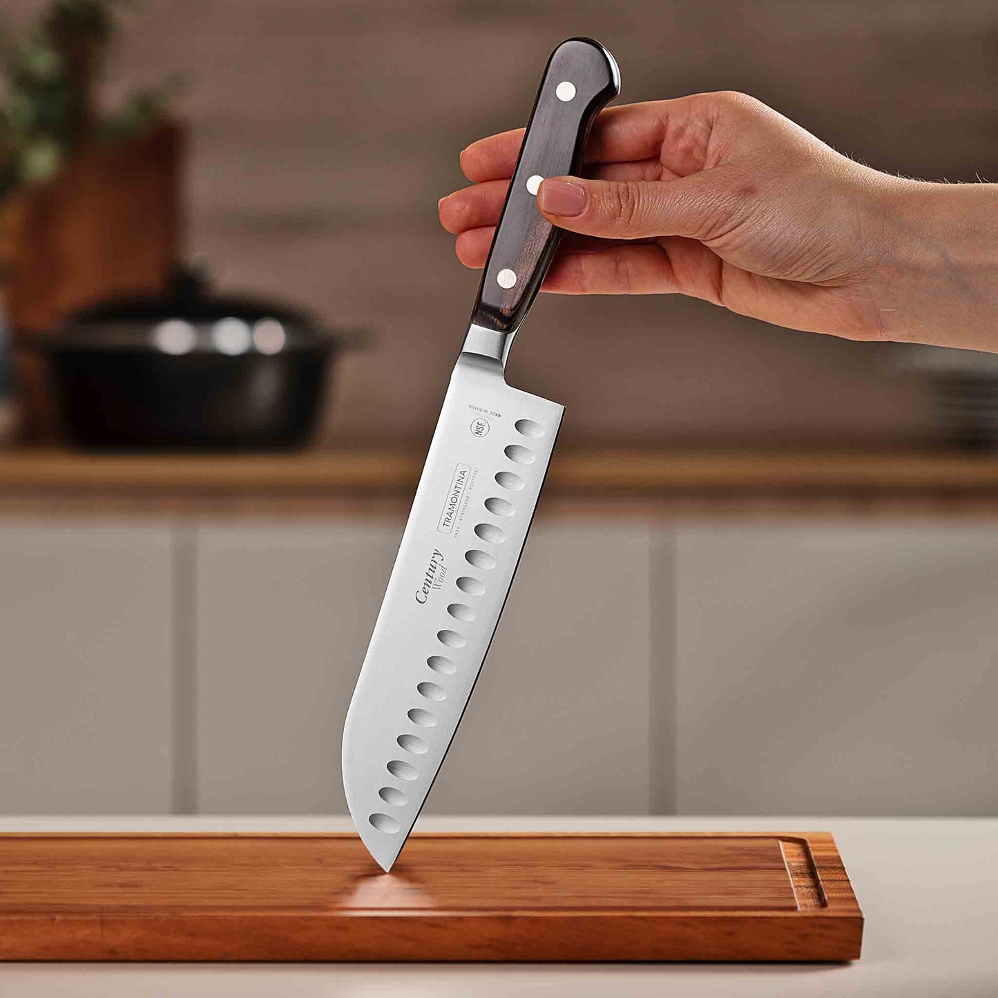 CENTURY WOOD Santokumesser