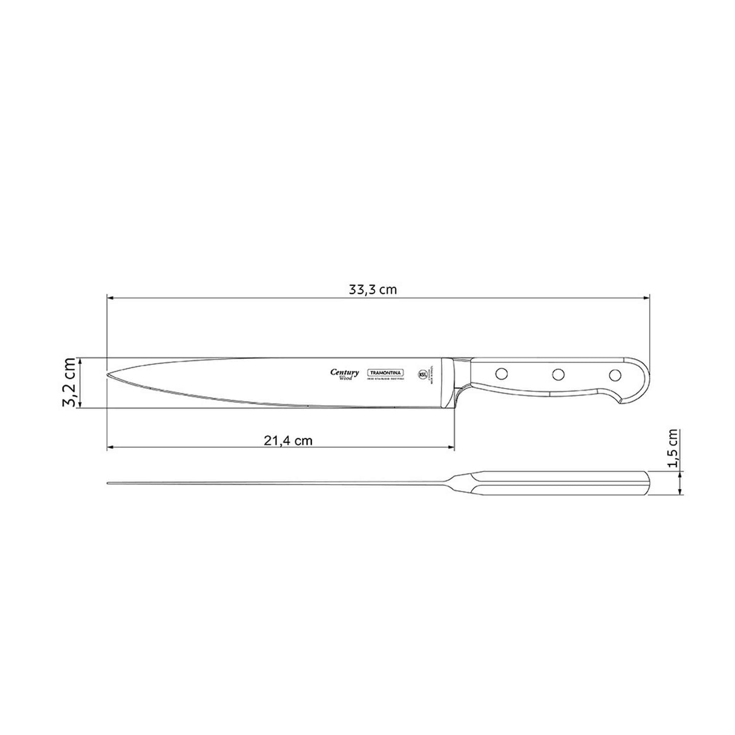CENTURY WOOD Tranchiermesser