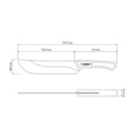 CHURRASCO BLACK Fleischmesser - 19 cm