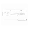 CHURRASCO BLACK Fleischmesser - 24 cm