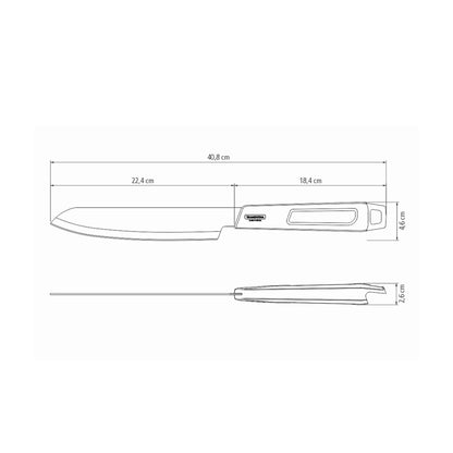 CHURRASCO BLACK Grillmesser - 22 cm