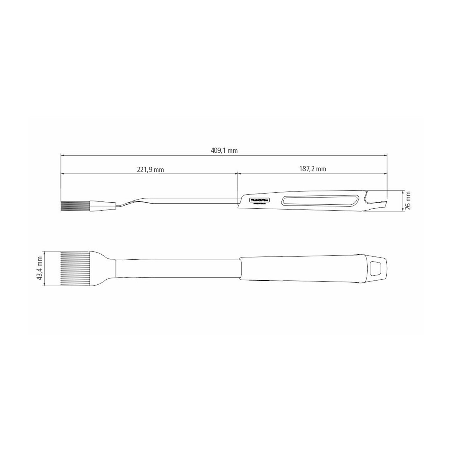 CHURRASCO BLACK Grillpinsel Silikon