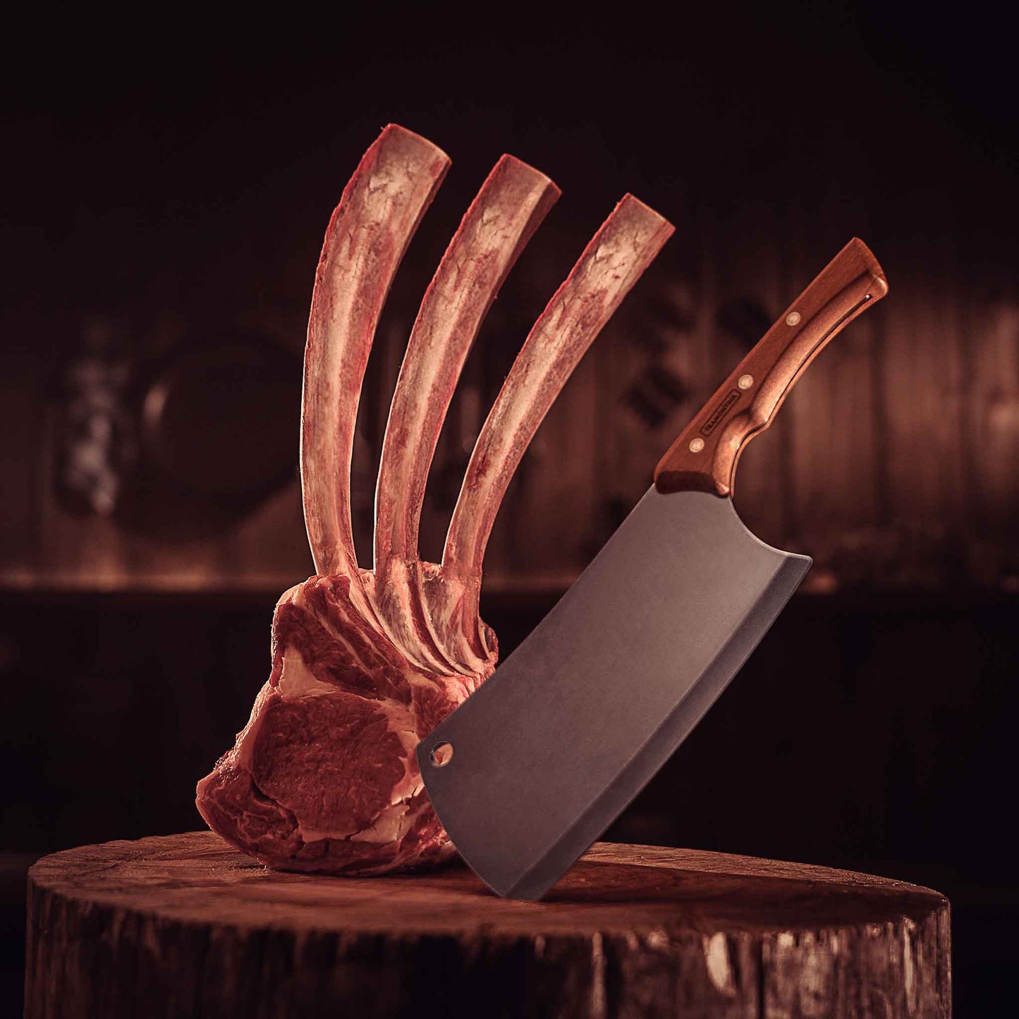 CHURRASCO BLACK Hackmesser - 18 cm