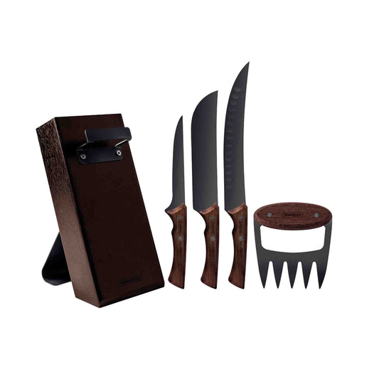 CHURRASCO BLACK Messerblock, 5-teilig