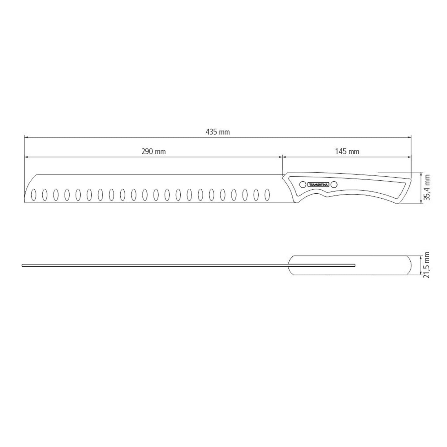 CHURRASCO BLACK Schinkenmesser - 29 cm