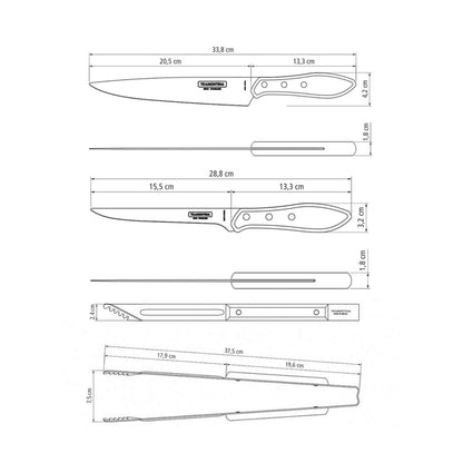 CHURRASCO Grillset, 8-teilig