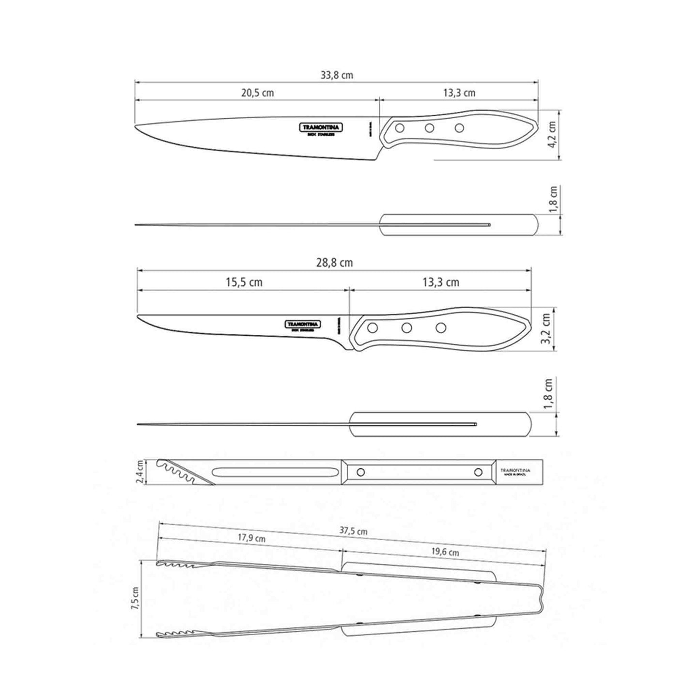 CHURRASCO Grillset, 8-teilig