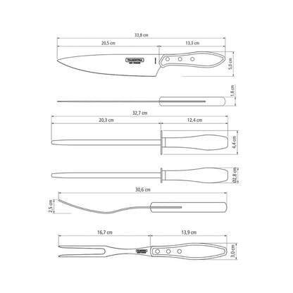 CHURRASCO Grillset, 8-teilig