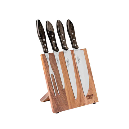CHURRASCO Magnetischer Messerblock mit Grill- und Tranchierset