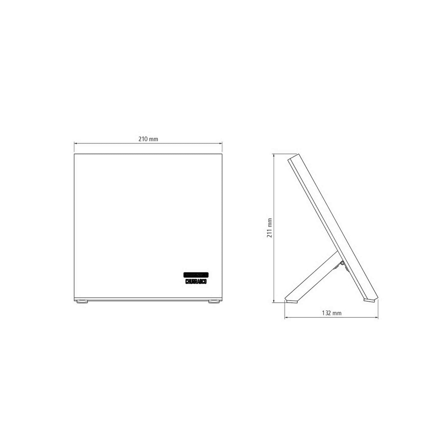CHURRASCO Magnetischer Messerblock mit Grill- und Tranchierset