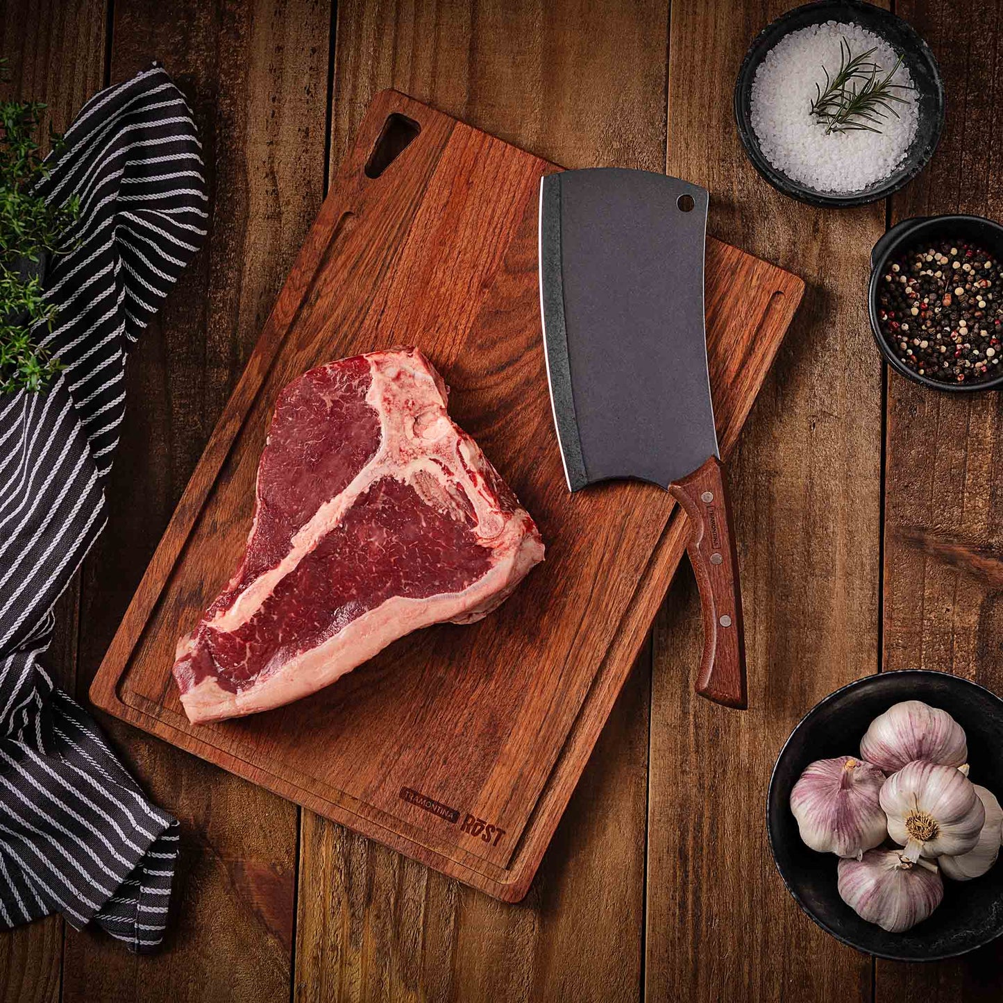 CHURRASCO BLACK Hackmesser - 18 cm