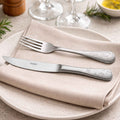 CHURRASCO Grillbesteck-Set aus Edelstahl mit geprägten Griffen, 8-teilig