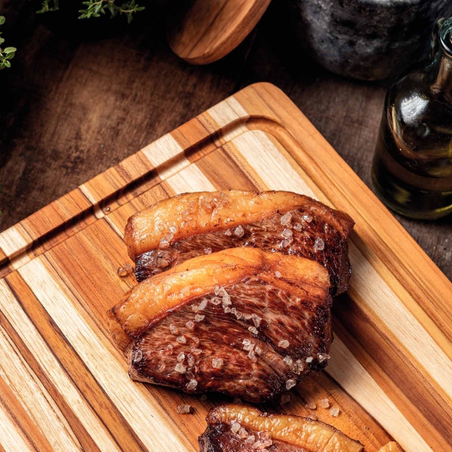 CHURRASCO PREMIUM Schneidebrett mit Ausziehschale