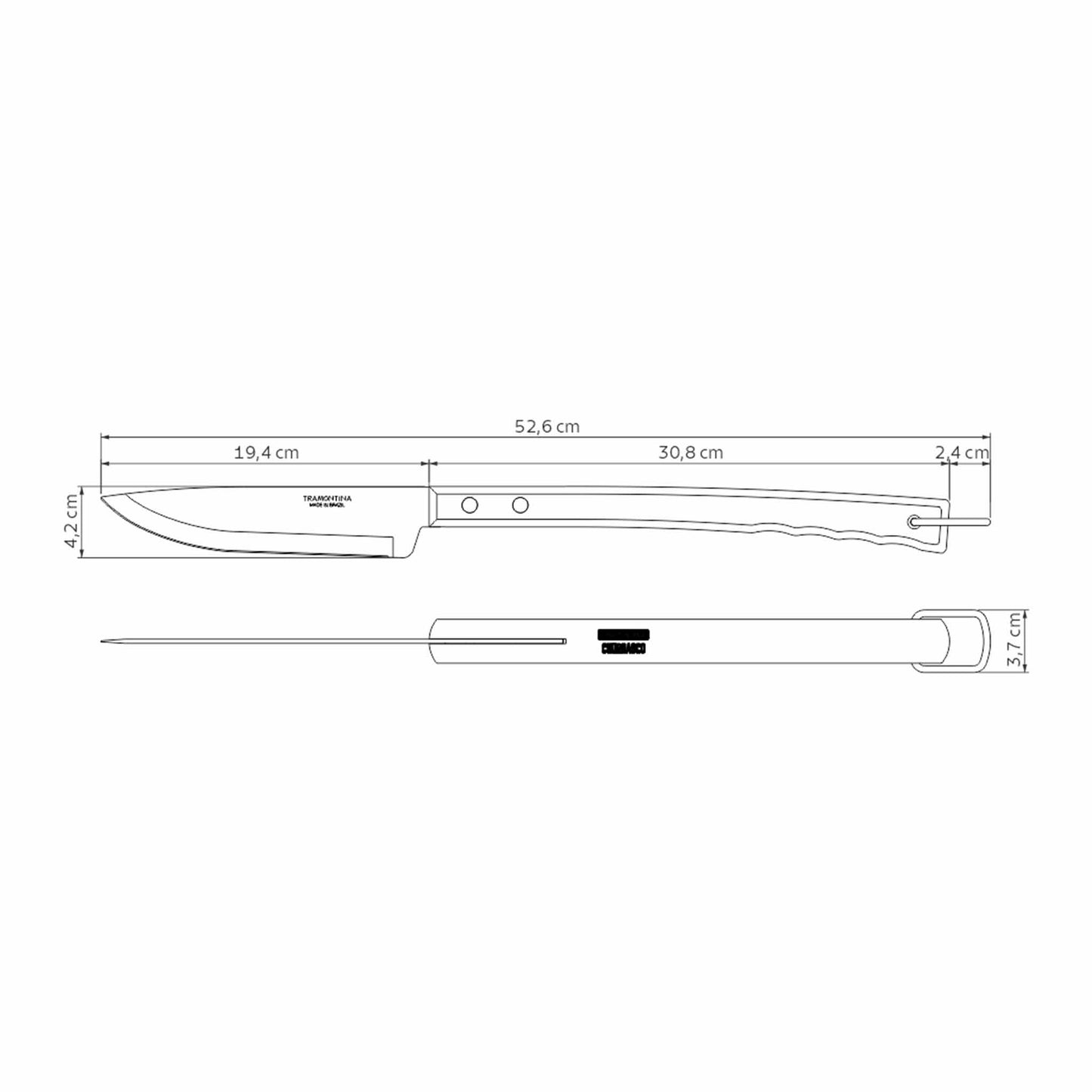 EXTREME Tranchiermesser - 52 cm