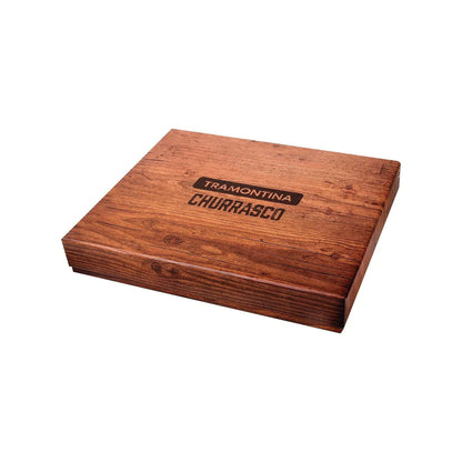Barbecue set met snijplank bamboe 6-delig - Festival Supply Barbecue set met snijplank bamboe 6-delig - Festival Supply