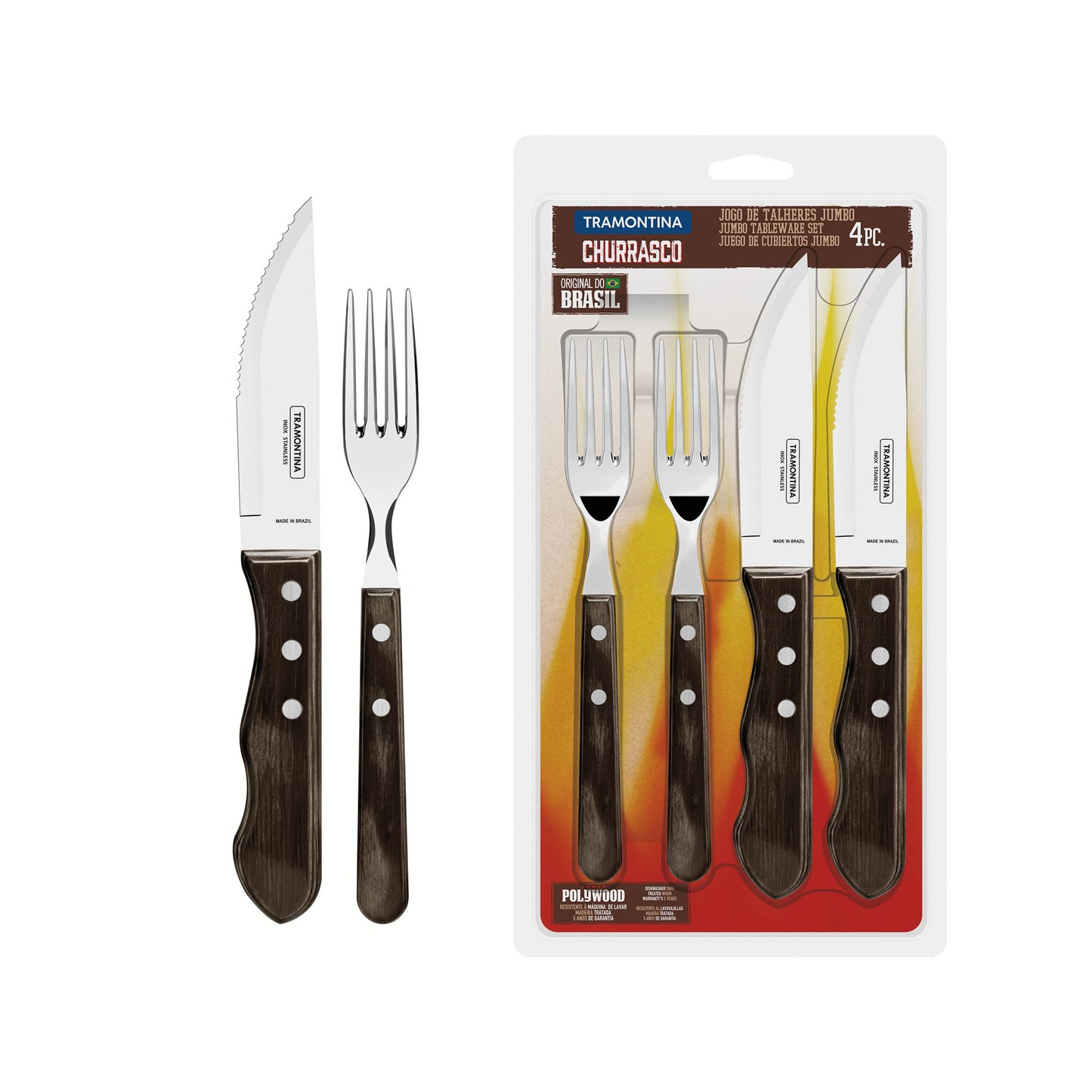 JUMBO Steakbesteck-Set 4-teilig