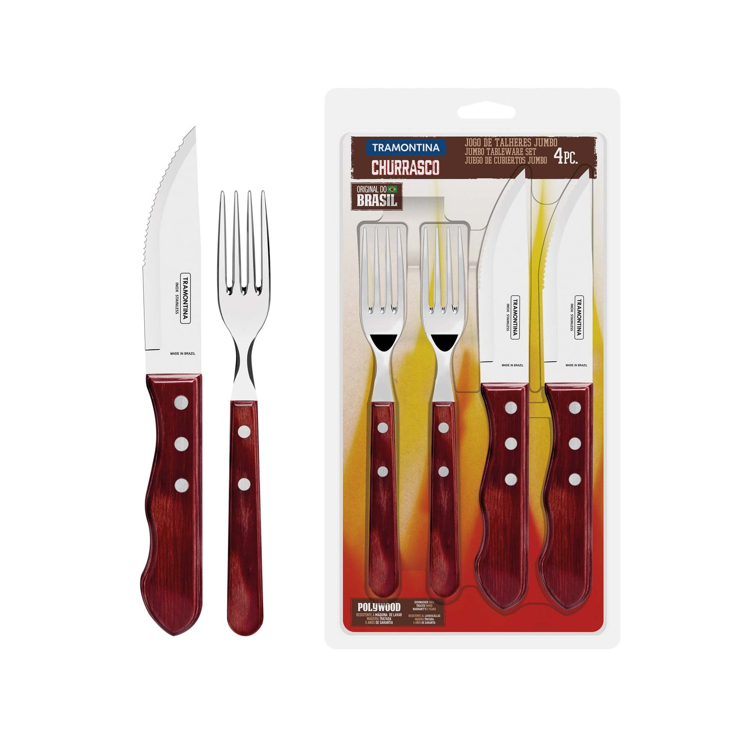JUMBO Steakbesteck-Set 4-teilig