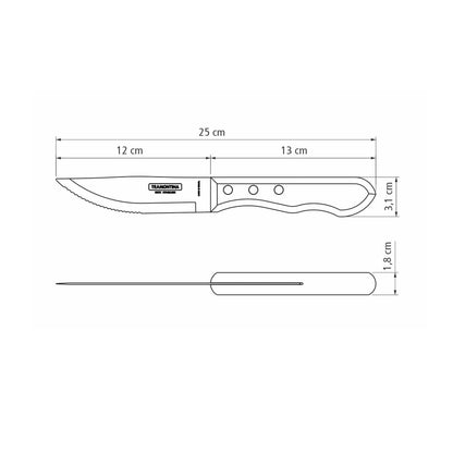 DYNAMIC JUMBO Steakmesser, 4-tlg