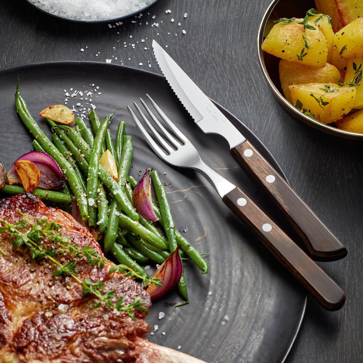 Steak-/Pizzamessenset Spaanse stijl 6-delig