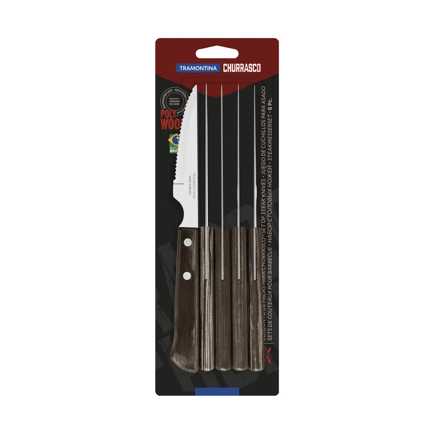 Steak/Pizza Spanish Style Messer-Set 6-teilig