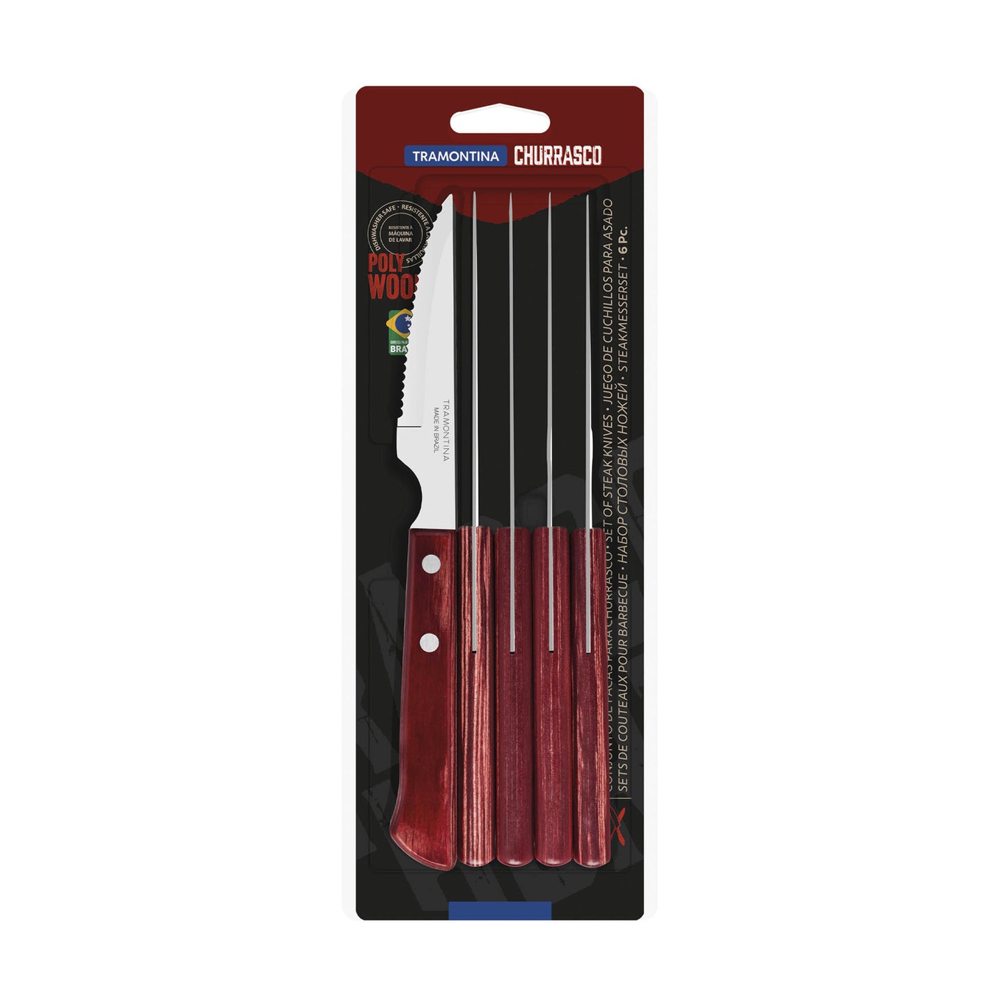 Steak/Pizza Spanish Style Messer-Set 6-teilig