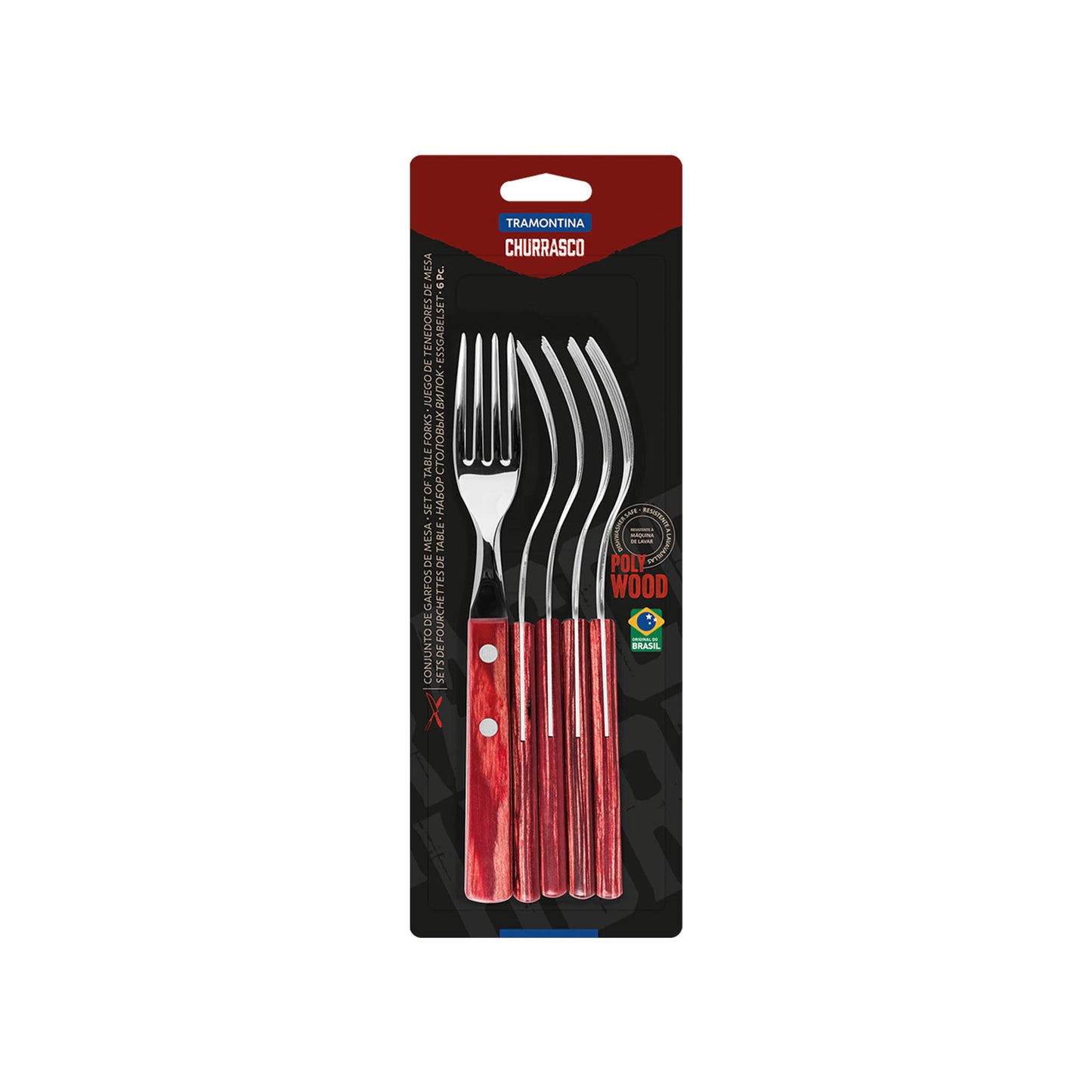 Steak/Pizza Gabel-Set 6-teilig