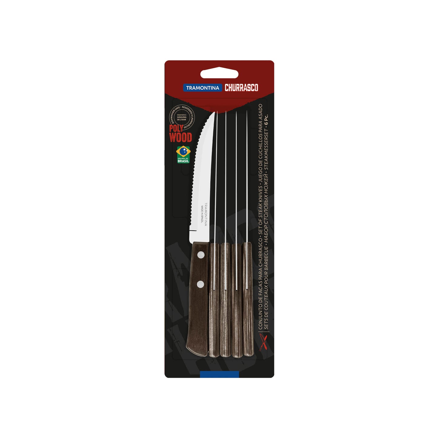 Steak/Pizza Messer-Set 6-teilig